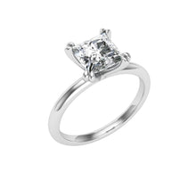 Load image into Gallery viewer, The Daphne - Double Claw Princess Cut Ring