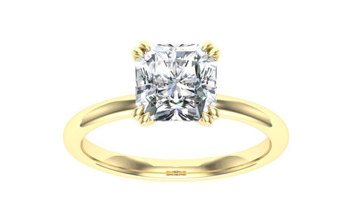 The Raya - Double Claw Asscher Cut Ring