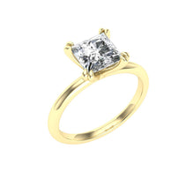 Load image into Gallery viewer, The Daphne - Double Claw Princess Cut Ring