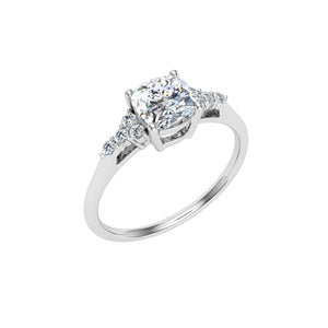 The Lacey - Cushion Cut Ring