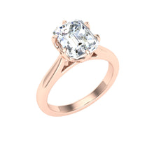 Load image into Gallery viewer, The Murphy - Emerald Cut Solitaire Ring