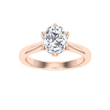 Load image into Gallery viewer, The Karen - Oval Cut Solitaire Ring