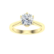 Load image into Gallery viewer, The Dani - Cushion Cut Scalloped Ring