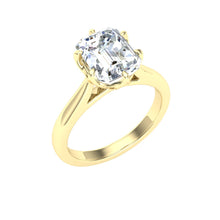 Load image into Gallery viewer, The Theodora - Emerald Cut Solitaire Ring