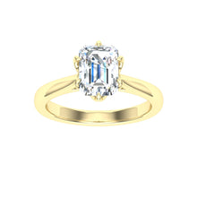 Load image into Gallery viewer, The Theodora - Emerald Cut Solitaire Ring