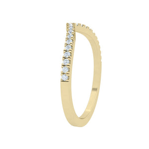 The Brit - Scalloped Half Eternity Band